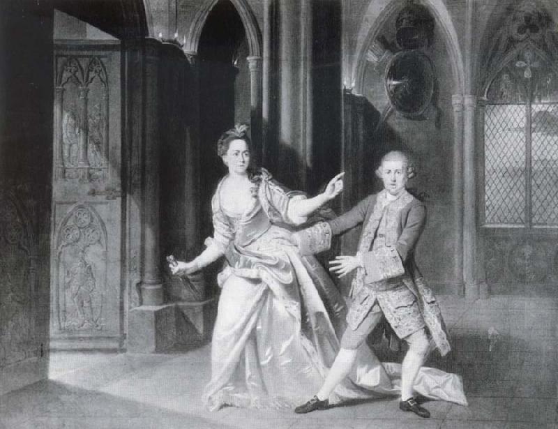 Johann Zoffany David Garrick as Macbeth and Hannah Pritchard as Lady Macbeth China oil painting art